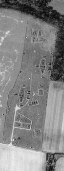 The main 'Starfish' site at Arborfield taken from an aerial photo of 8th March 1944