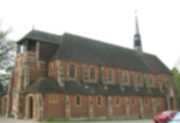 School Chapel; note the ship above the door to the right