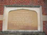 Plaque on Gymnasium Wall dedicated to Jenneson Taylor of Sunderland