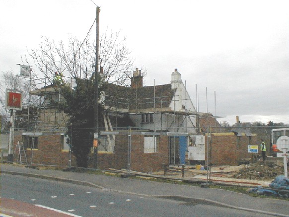 Modern materials were used in the extension's cavity walls