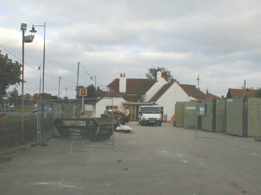 View of the new entrance from the car park