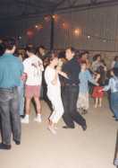 The barn was transformed into a dance floor