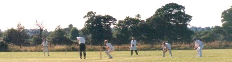The Cricket Match in action