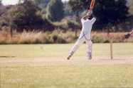 Batsman in action