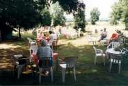 Teas in the Churchyard, in front of the old Church Hall