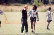 Referee in action