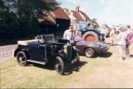 Morris Tourer - see the 'Bull' outbuilding in background