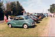 Row of cars along Swallowfield Road