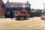 The Fairground Organ on a trailer - VW hot-rod in background