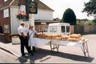 The baker from Lambourn had to make three journeys to re-stock
