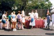 Stalls in front of Melrose Gardens