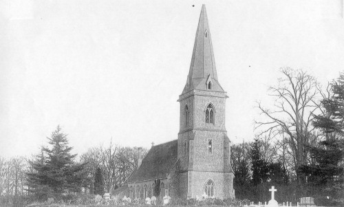 The Churchyard from the East, showing the graves to be levelled