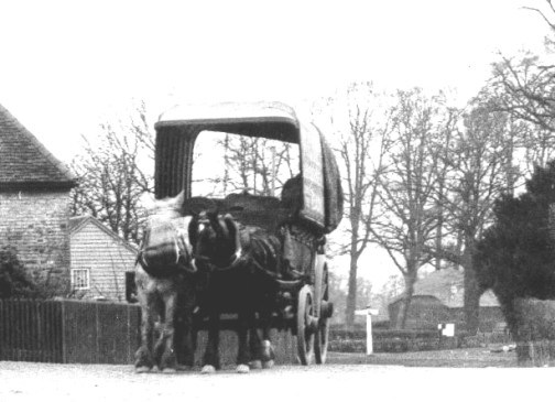 Possible a Carrier's Cart passing the Swan - from the Collier Collection