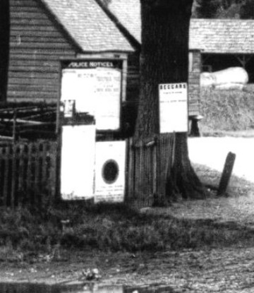 The Notice-Boards outside the Police House opposite Newland Farm