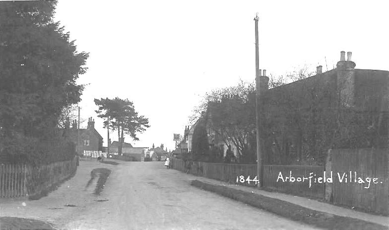 Arborfield Village - Eversley Road, looking towards the 'Swan'