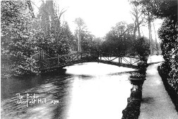 'The Bridge at Arborfield Hall' from a Collier postcard.