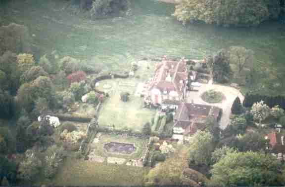 Arborfield Court from the air, in 1985