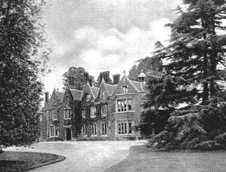 Arborfield Hall from the main roadway, as in 1919