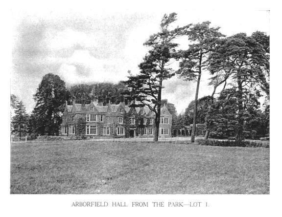 Arborfield Hall from the Park - Lot 1