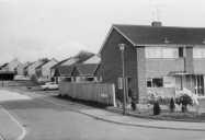 Melrose Gardens, viewed from Swallowfield Road before an extra semi-detached house was built to block the road