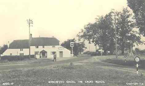 The Bull and the crossroads, from a 1950's postcard