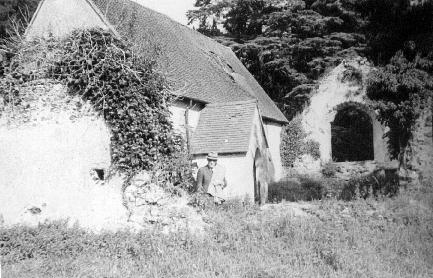 The Conroy Chapel in 1937, when the roof was showing signs of decay