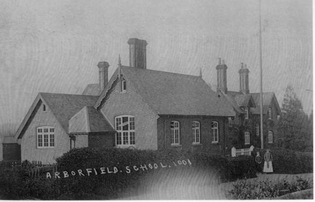 The School as it was before being expanded in 1910. 