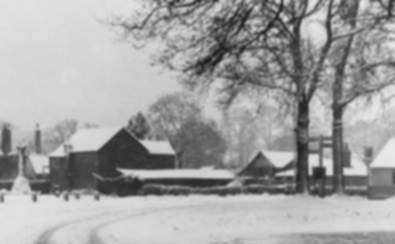 The Garretts' Yard, in winter, mid-1920's