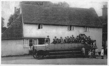 Charabanc outing from the Swan, 1920's