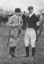 John Hayes Simonds (right) at a Point-to-Point races at the Remount Depot, 1920's