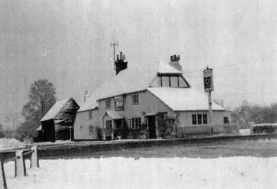 The Bull and its outbuilding; note the second front door, now bricked up