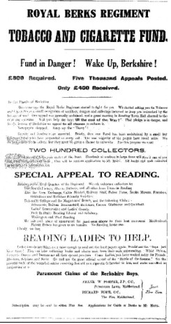 Tobacco and Cigarettes Appeal, mid-1916