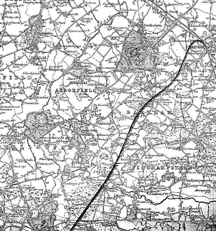 Northern section from Bramshill to Wokingham