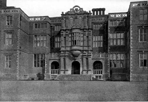 The facade of Bramshill House, from Jeans, G. E. (Ed.): “Memorials of Hampshire.” (1906)