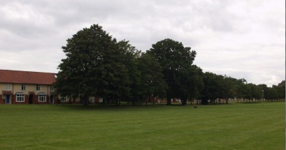 Houses facing Rugby pitch