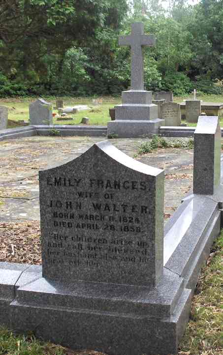 Emily Walter, died 1858
