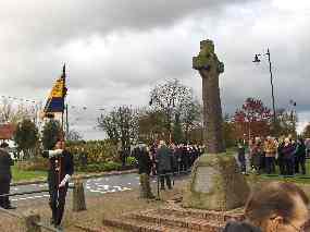 Arriving at the War Memorial