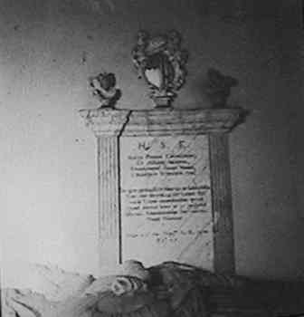 The Standen memorial in the Hargreaves Chapel, Old Church