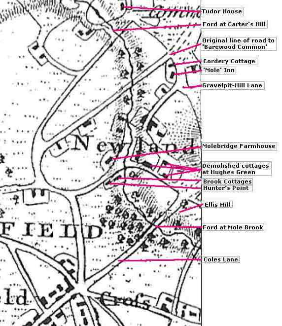 Detail of Thomas Pride Map of 1790