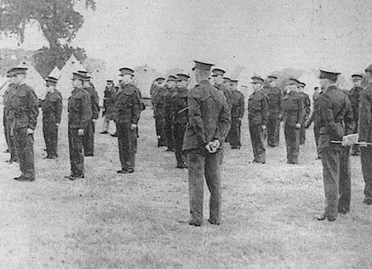 Militiamen at Arborfield, July 1939 - copyright 'Mercury' photo used by permission