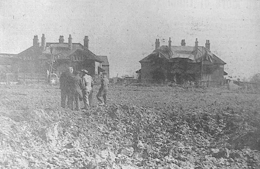 'Damage done to two cottages at Warren Row by a V2'